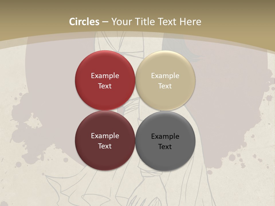 A Woman In A Dress Is Standing With Her Hands On Her Hips PowerPoint Template