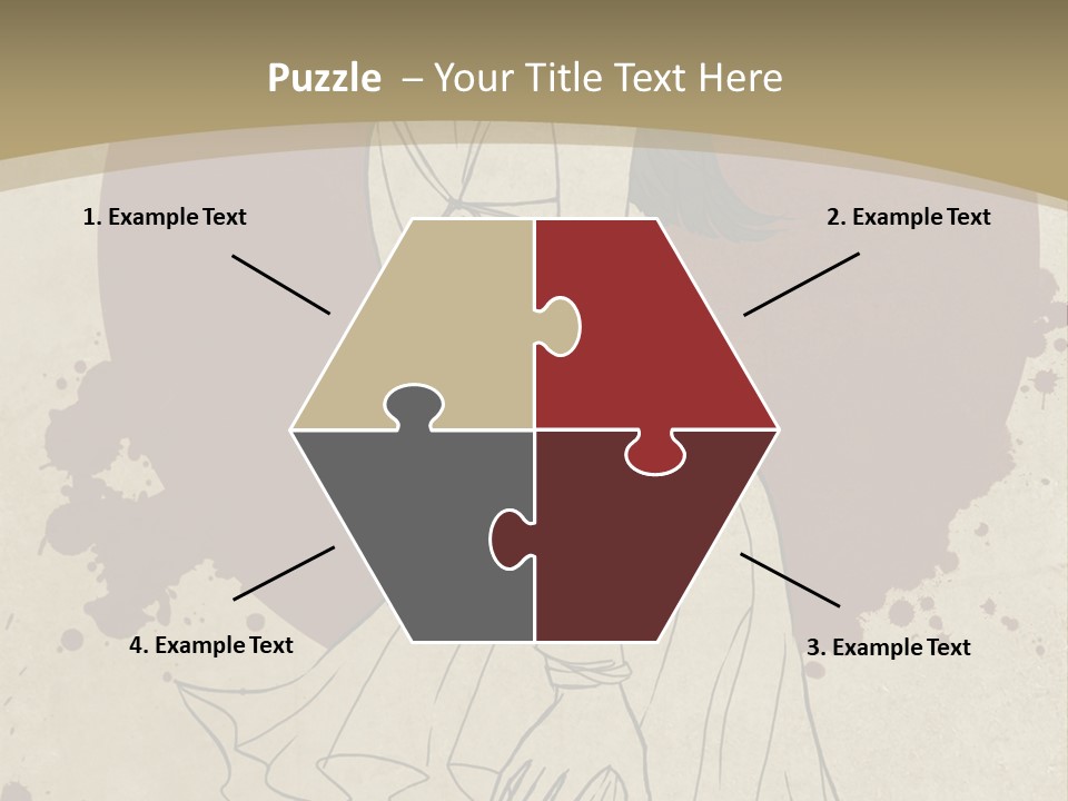 A Woman In A Dress Is Standing With Her Hands On Her Hips PowerPoint Template