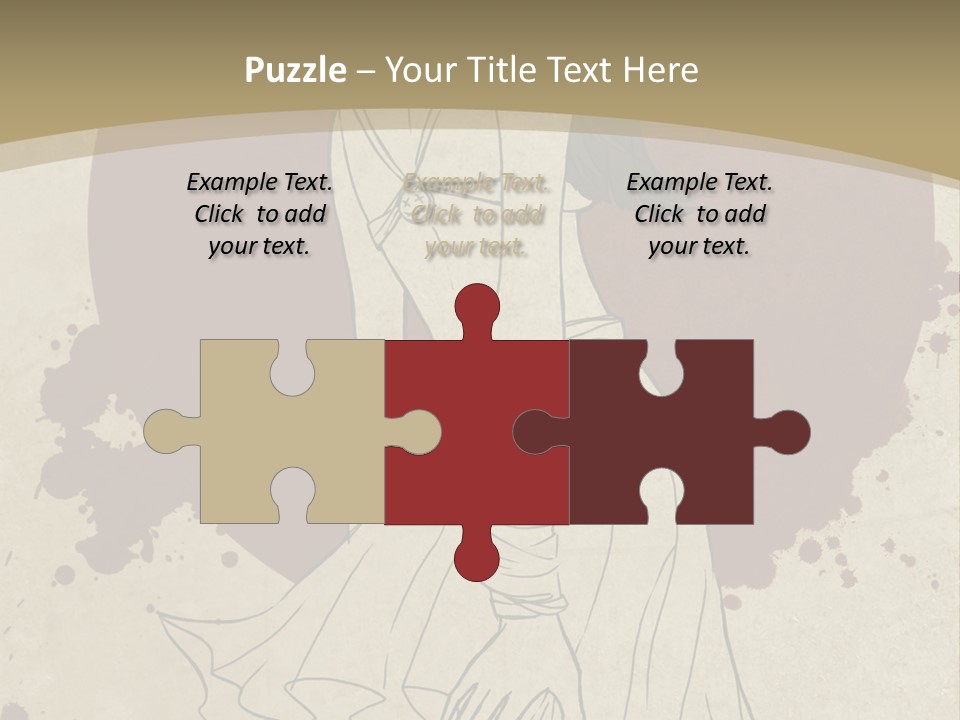 A Woman In A Dress Is Standing With Her Hands On Her Hips PowerPoint Template