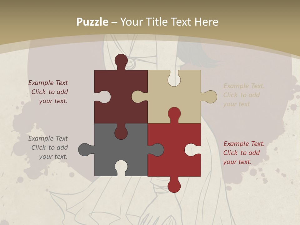 A Woman In A Dress Is Standing With Her Hands On Her Hips PowerPoint Template