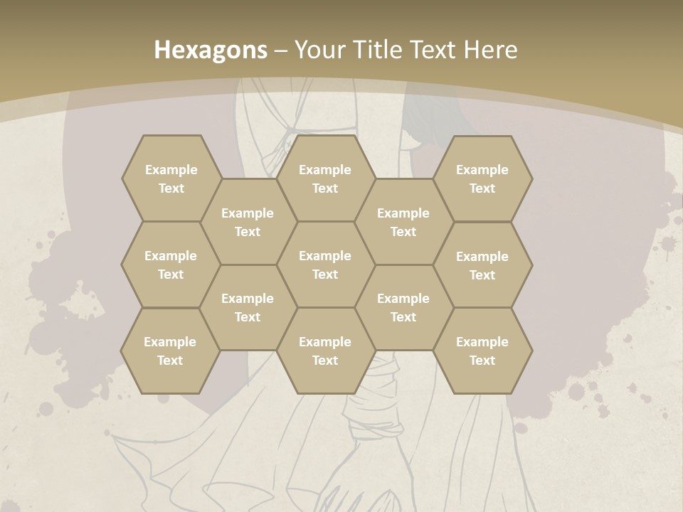 A Woman In A Dress Is Standing With Her Hands On Her Hips PowerPoint Template