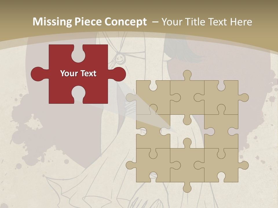 A Woman In A Dress Is Standing With Her Hands On Her Hips PowerPoint Template