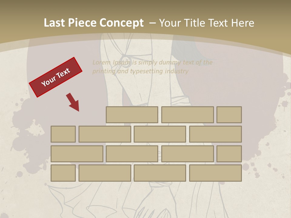 A Woman In A Dress Is Standing With Her Hands On Her Hips PowerPoint Template