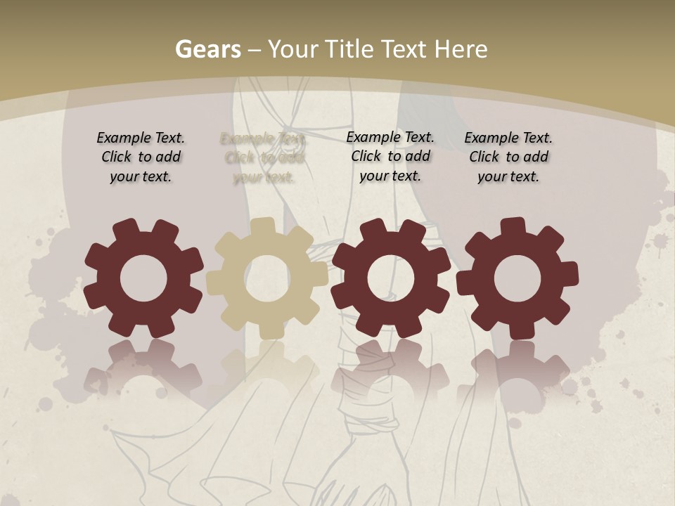 A Woman In A Dress Is Standing With Her Hands On Her Hips PowerPoint Template