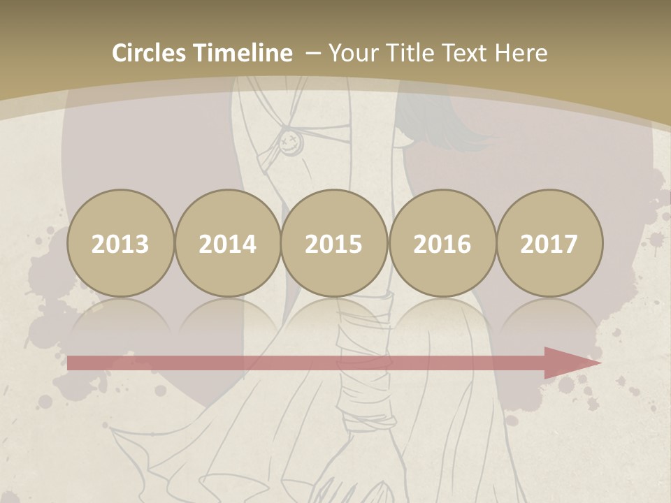 A Woman In A Dress Is Standing With Her Hands On Her Hips PowerPoint Template