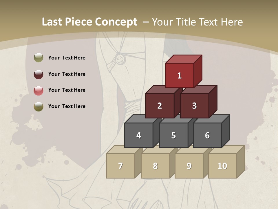 A Woman In A Dress Is Standing With Her Hands On Her Hips PowerPoint Template