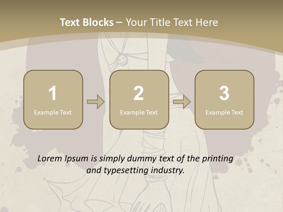 A Woman In A Dress Is Standing With Her Hands On Her Hips PowerPoint Template