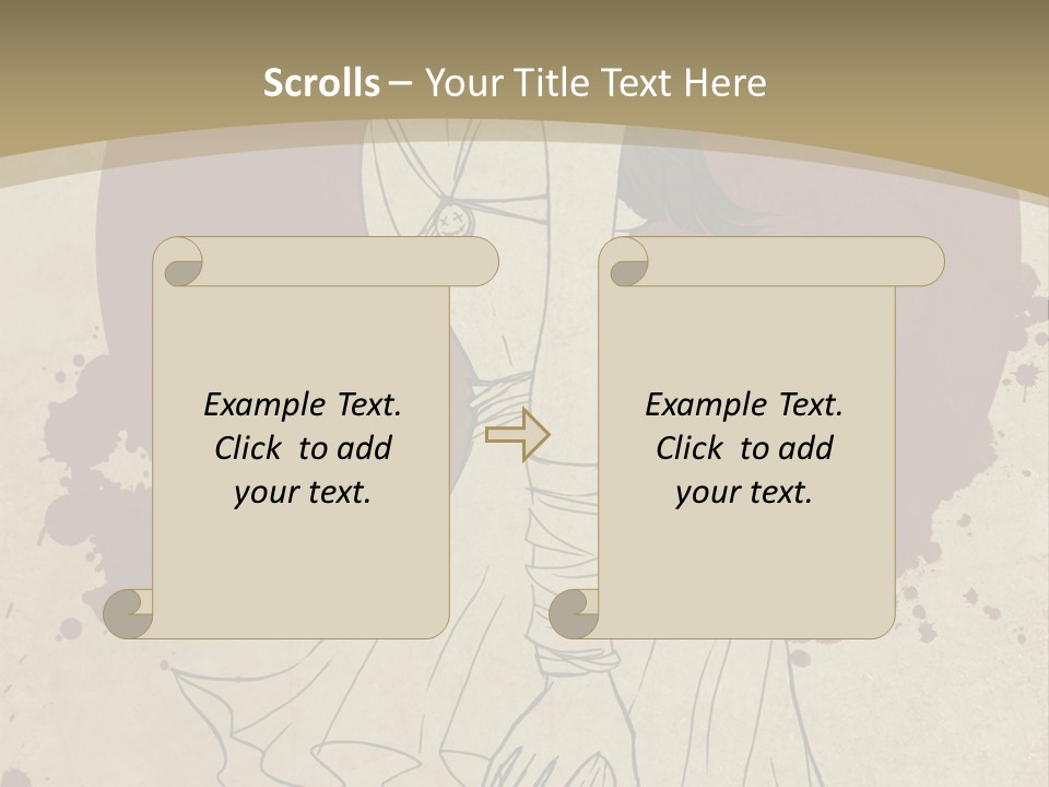 A Woman In A Dress Is Standing With Her Hands On Her Hips PowerPoint Template