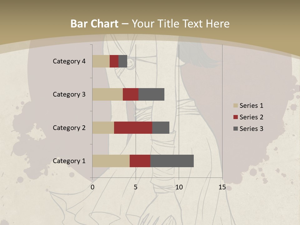 A Woman In A Dress Is Standing With Her Hands On Her Hips PowerPoint Template