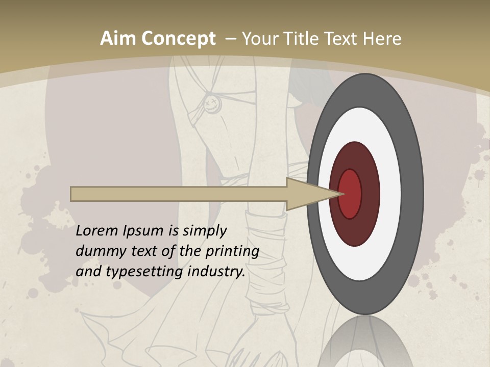 A Woman In A Dress Is Standing With Her Hands On Her Hips PowerPoint Template