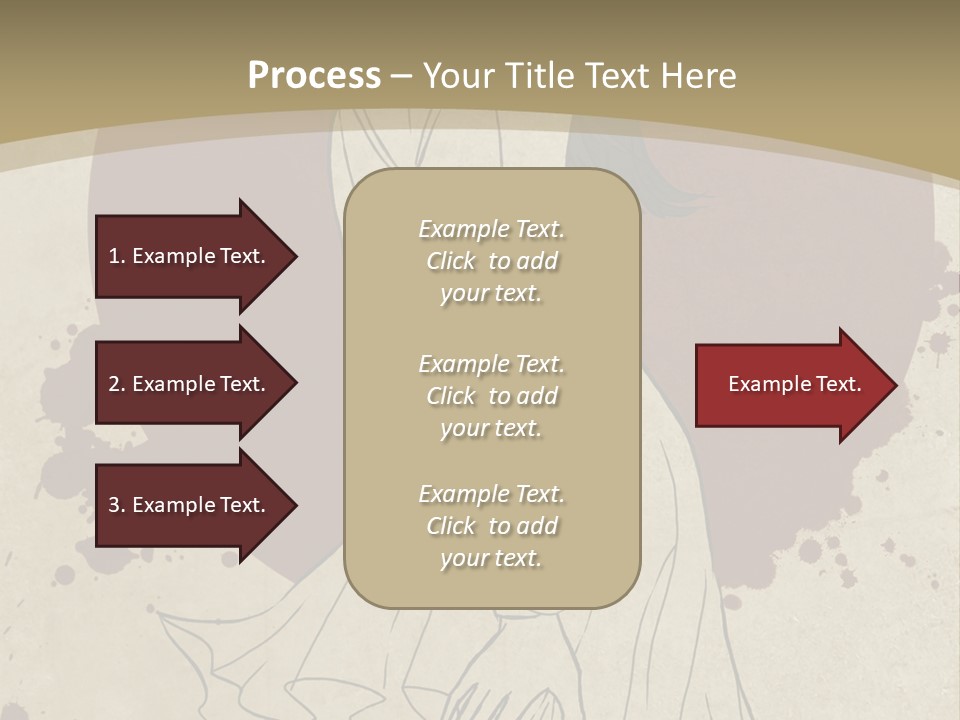 A Woman In A Dress Is Standing With Her Hands On Her Hips PowerPoint Template