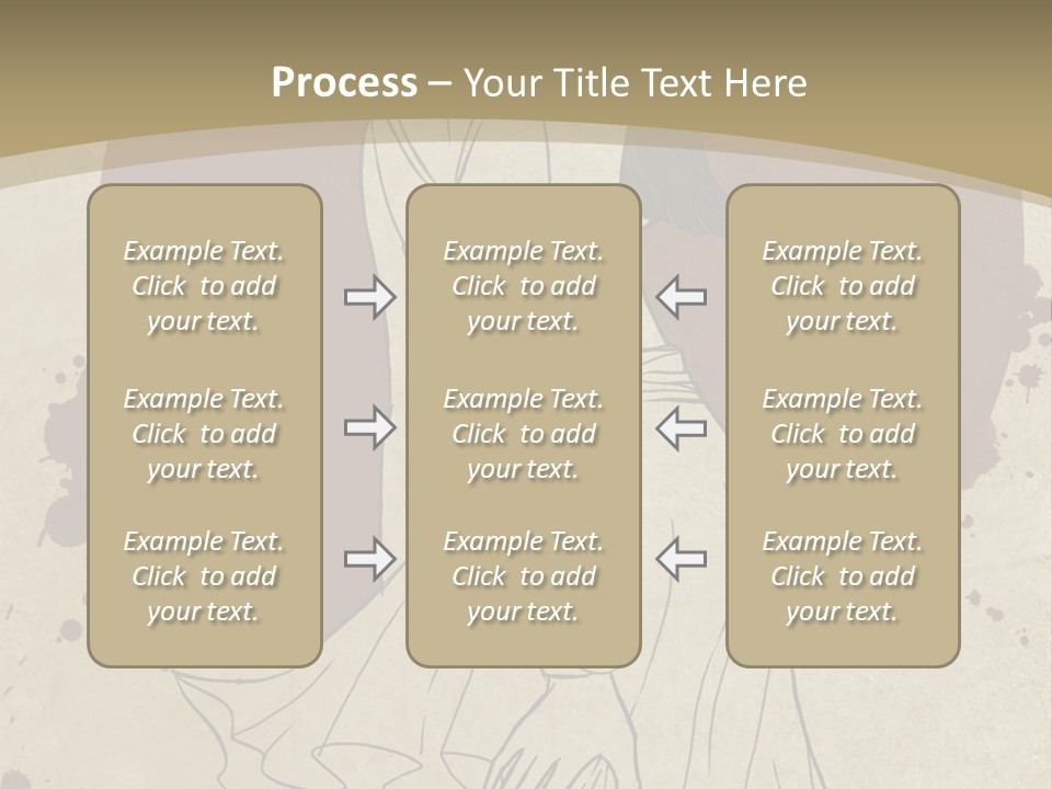 A Woman In A Dress Is Standing With Her Hands On Her Hips PowerPoint Template