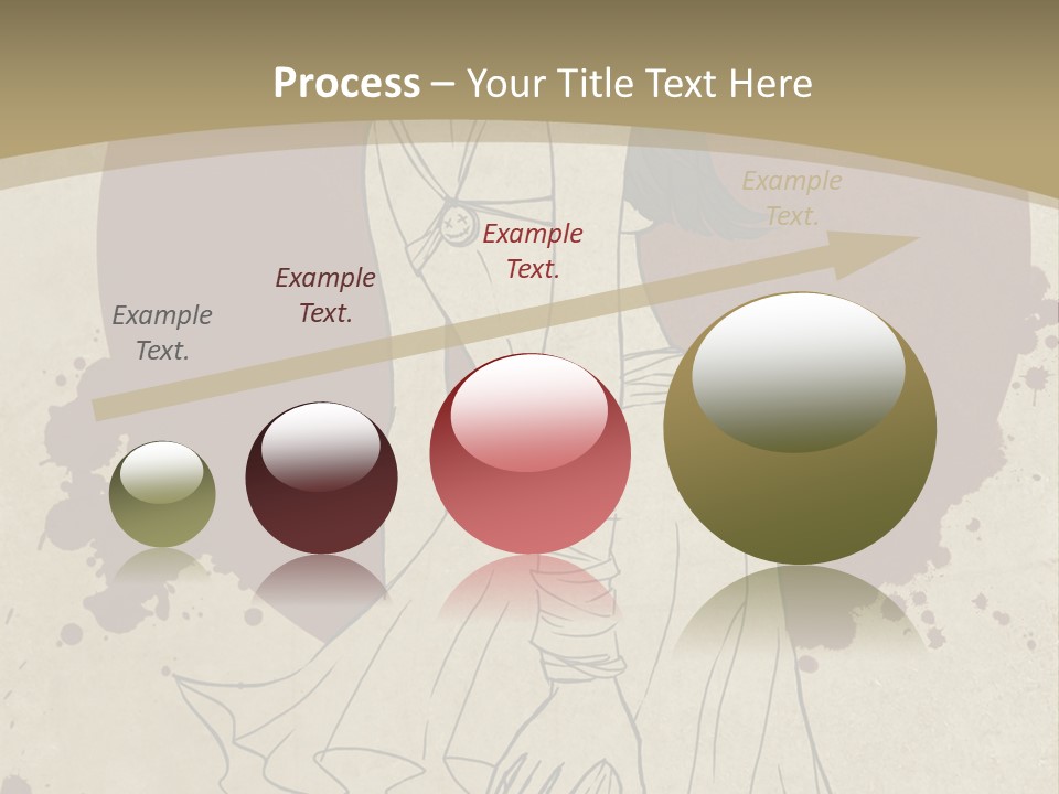 A Woman In A Dress Is Standing With Her Hands On Her Hips PowerPoint Template