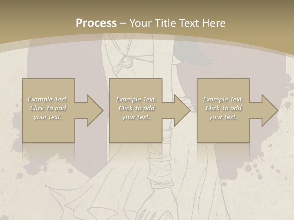 A Woman In A Dress Is Standing With Her Hands On Her Hips PowerPoint Template