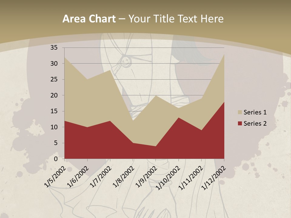 A Woman In A Dress Is Standing With Her Hands On Her Hips PowerPoint Template