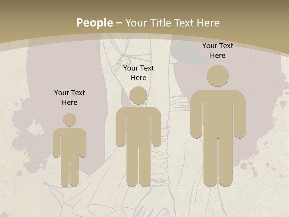 A Woman In A Dress Is Standing With Her Hands On Her Hips PowerPoint Template