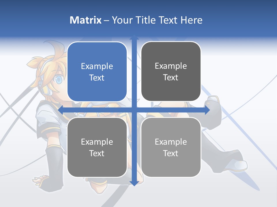 A Couple Of Anime Characters Laying On Top Of Each Other PowerPoint Template