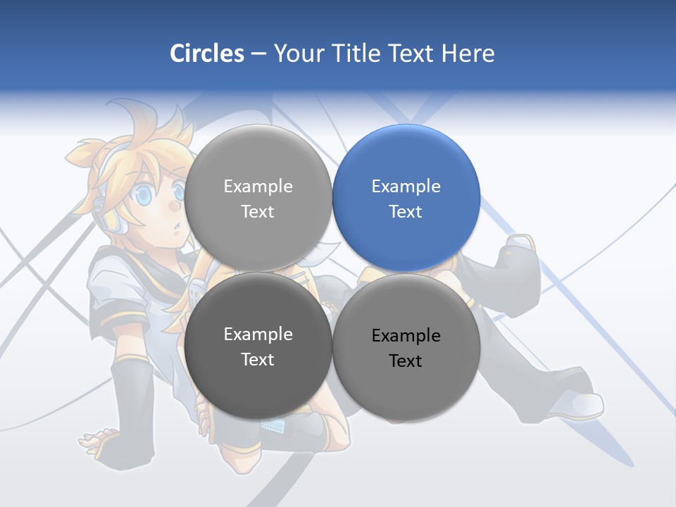 A Couple Of Anime Characters Laying On Top Of Each Other PowerPoint Template