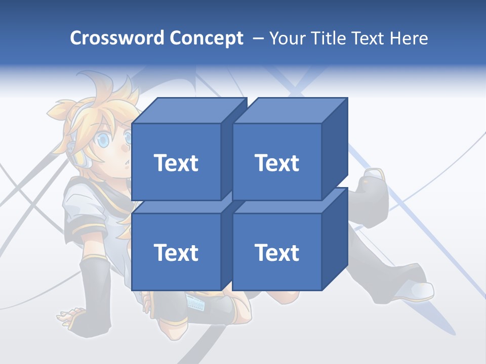 A Couple Of Anime Characters Laying On Top Of Each Other PowerPoint Template