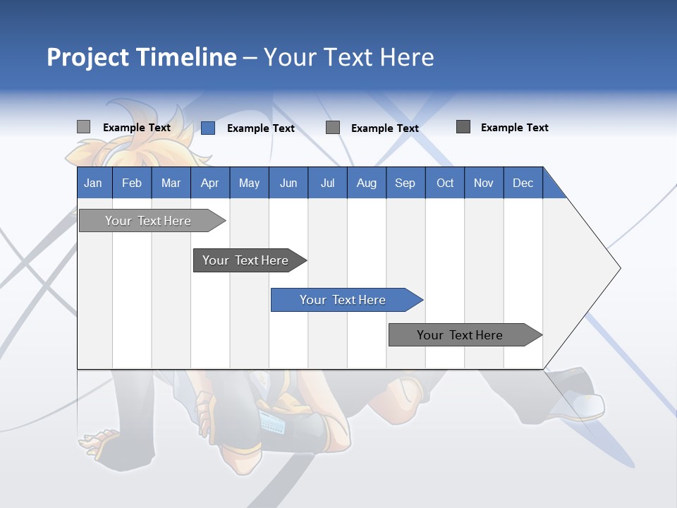 A Couple Of Anime Characters Laying On Top Of Each Other PowerPoint Template