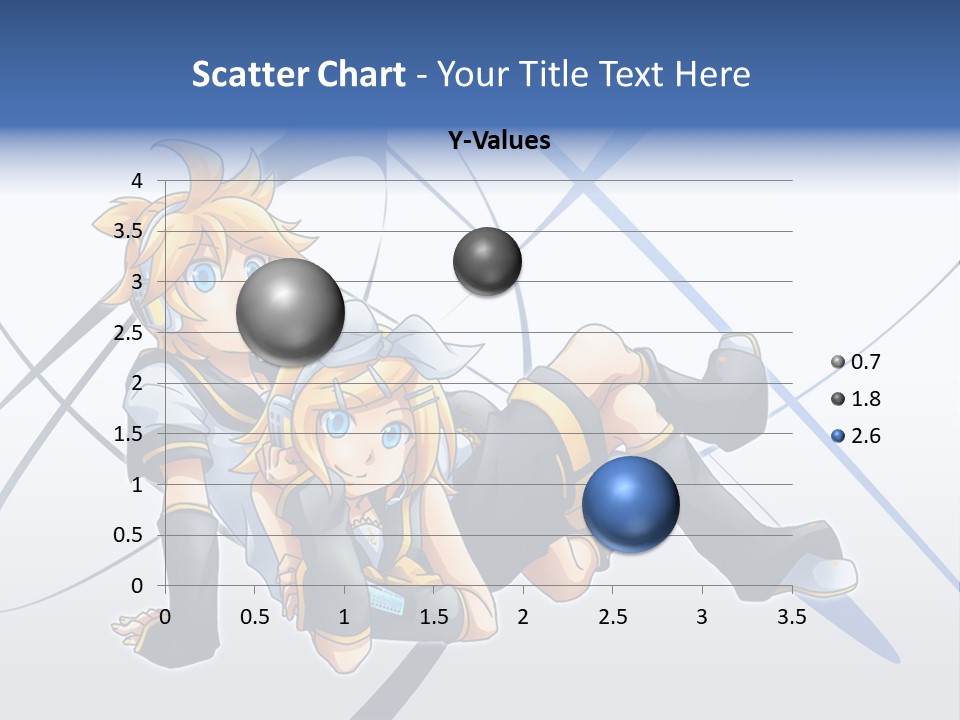 A Couple Of Anime Characters Laying On Top Of Each Other PowerPoint Template