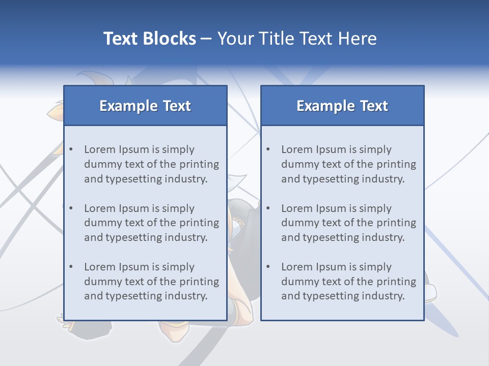 A Couple Of Anime Characters Laying On Top Of Each Other PowerPoint Template