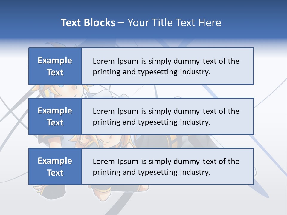 A Couple Of Anime Characters Laying On Top Of Each Other PowerPoint Template