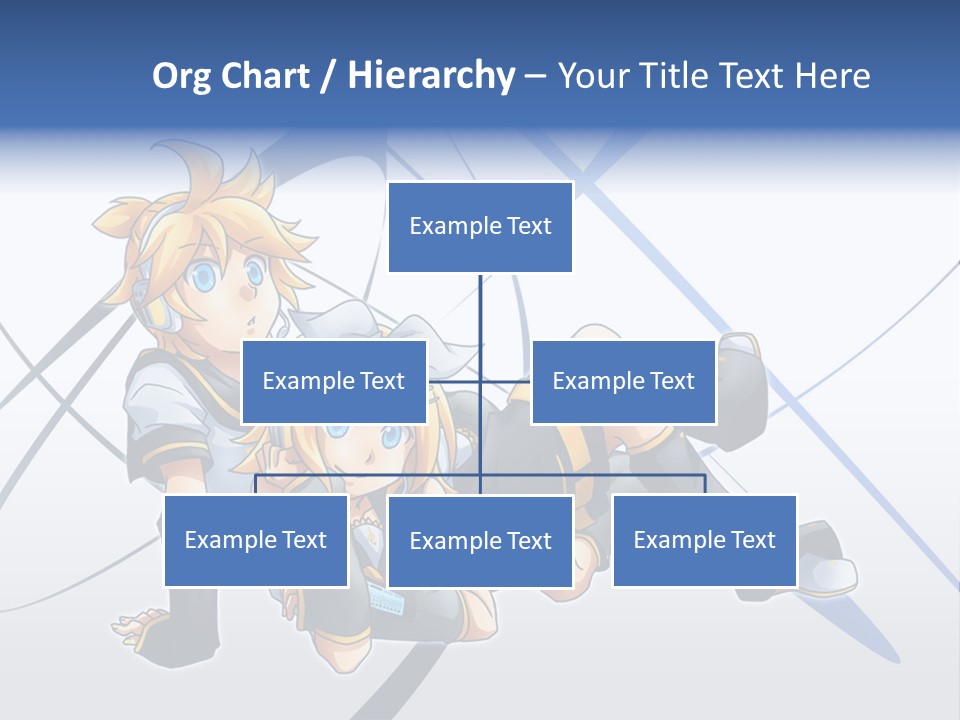 A Couple Of Anime Characters Laying On Top Of Each Other PowerPoint Template