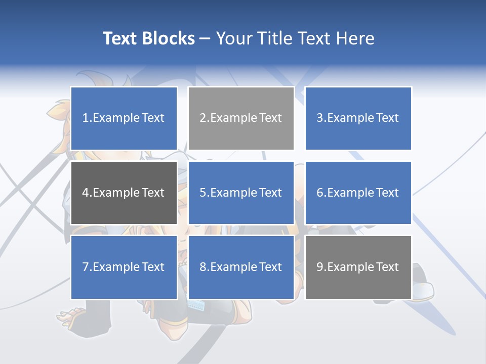 A Couple Of Anime Characters Laying On Top Of Each Other PowerPoint Template