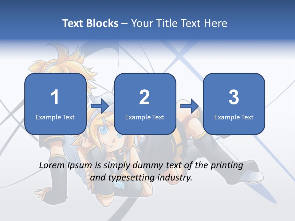 A Couple Of Anime Characters Laying On Top Of Each Other PowerPoint Template