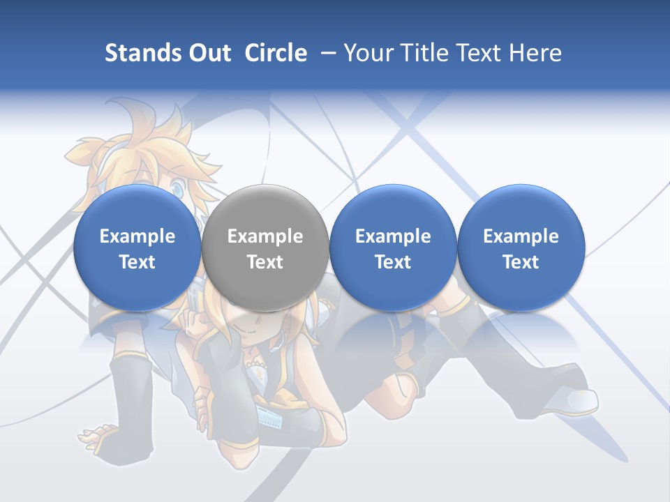A Couple Of Anime Characters Laying On Top Of Each Other PowerPoint Template