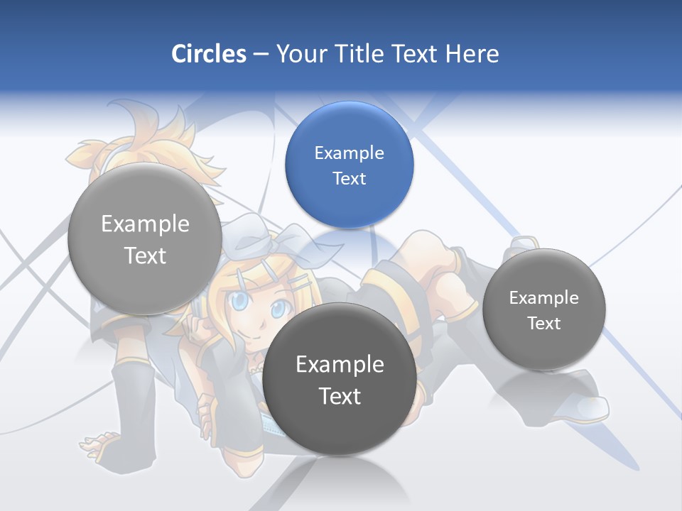 A Couple Of Anime Characters Laying On Top Of Each Other PowerPoint Template