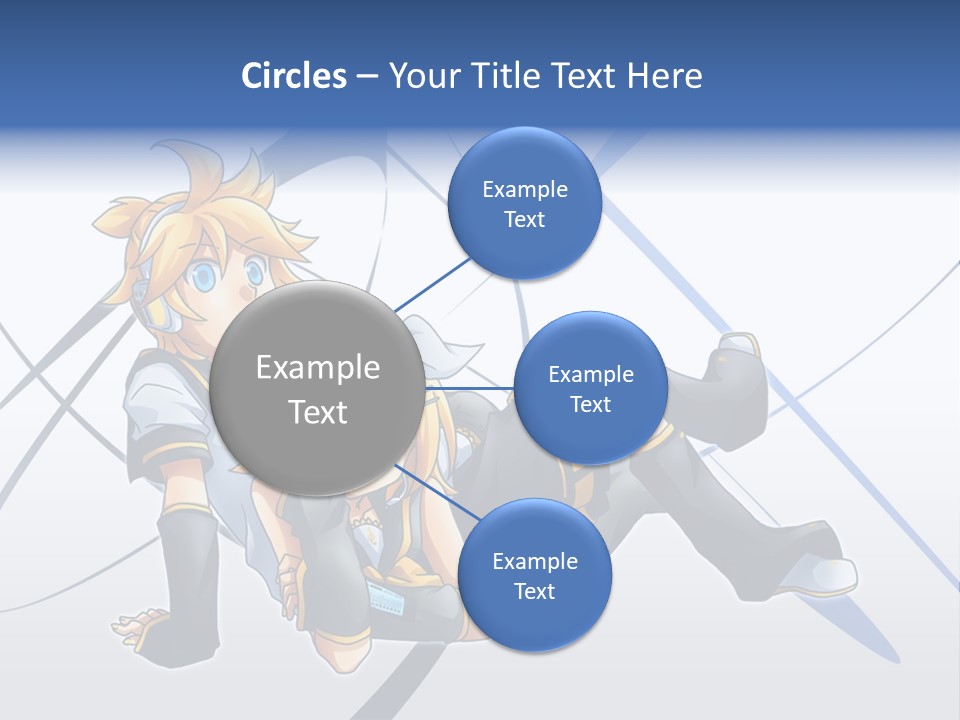A Couple Of Anime Characters Laying On Top Of Each Other PowerPoint Template