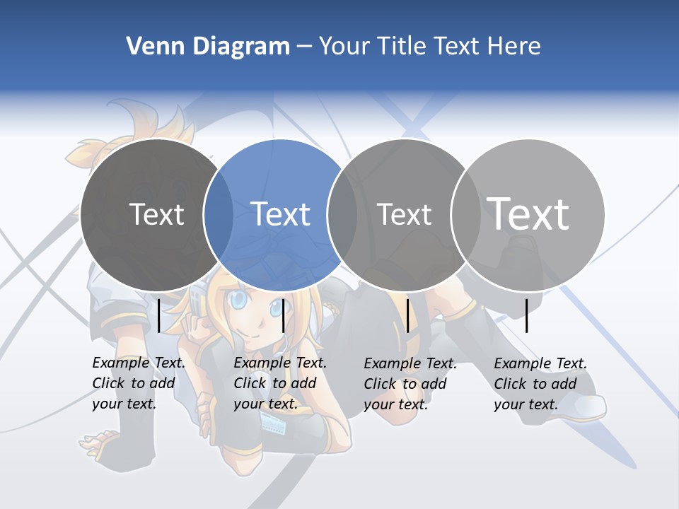 A Couple Of Anime Characters Laying On Top Of Each Other PowerPoint Template