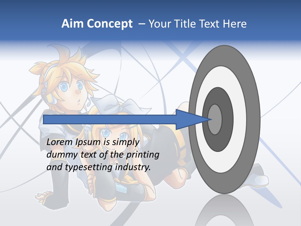 A Couple Of Anime Characters Laying On Top Of Each Other PowerPoint Template
