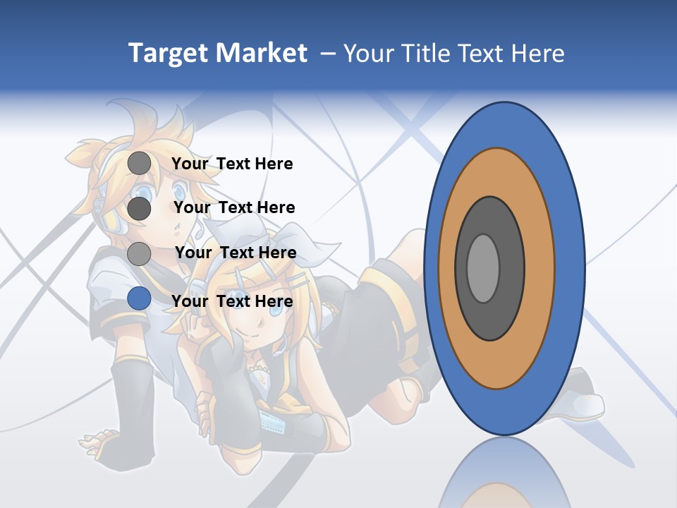 A Couple Of Anime Characters Laying On Top Of Each Other PowerPoint Template