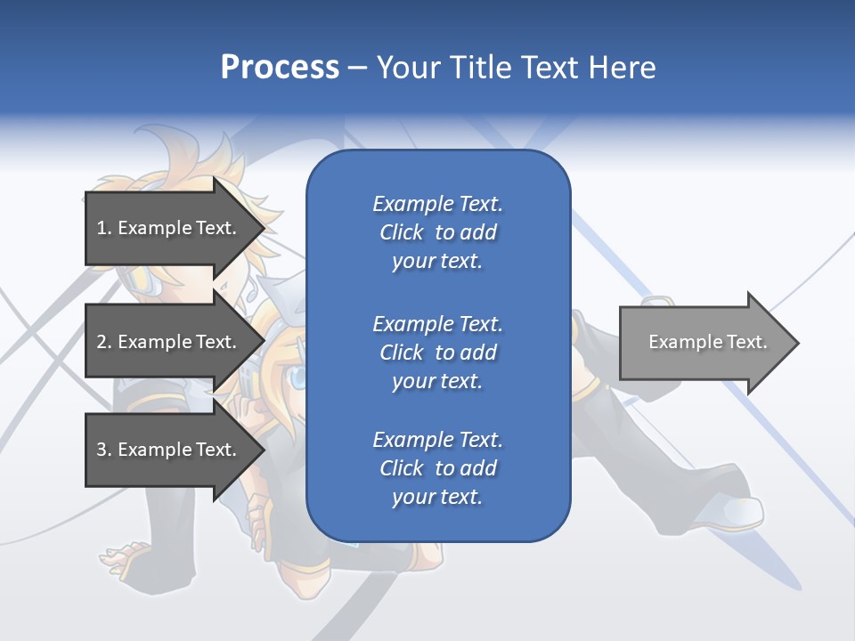 A Couple Of Anime Characters Laying On Top Of Each Other PowerPoint Template