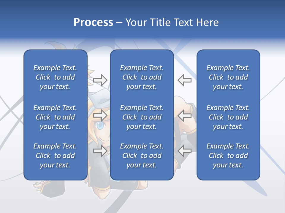A Couple Of Anime Characters Laying On Top Of Each Other PowerPoint Template