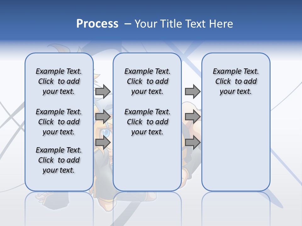 A Couple Of Anime Characters Laying On Top Of Each Other PowerPoint Template