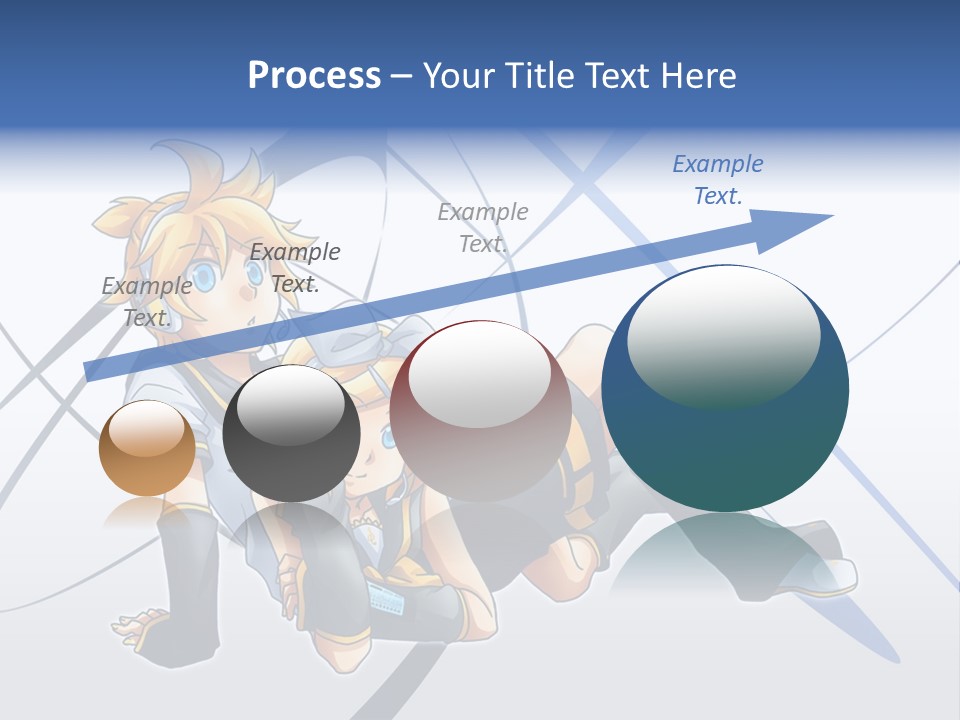 A Couple Of Anime Characters Laying On Top Of Each Other PowerPoint Template