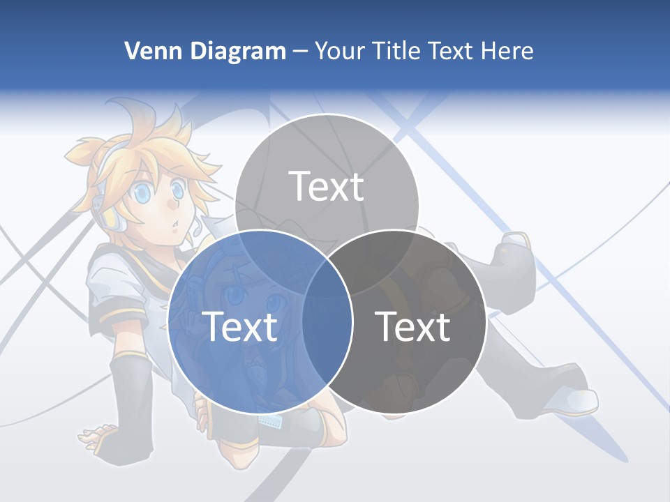 A Couple Of Anime Characters Laying On Top Of Each Other PowerPoint Template