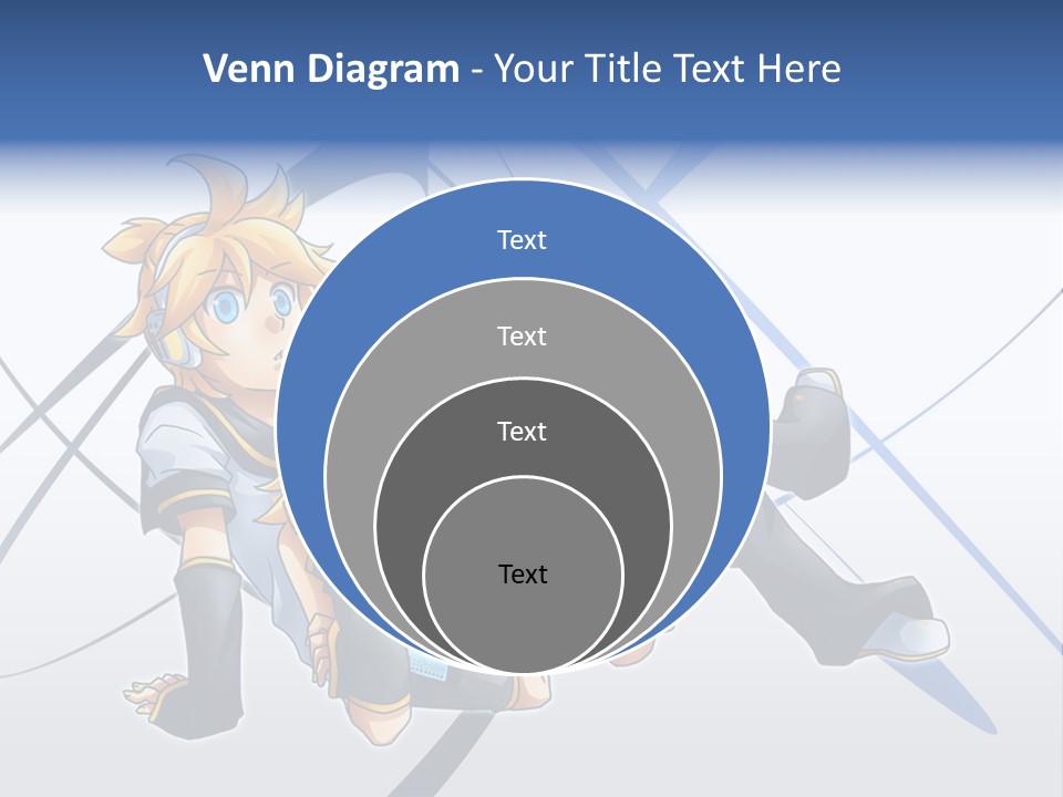A Couple Of Anime Characters Laying On Top Of Each Other PowerPoint Template