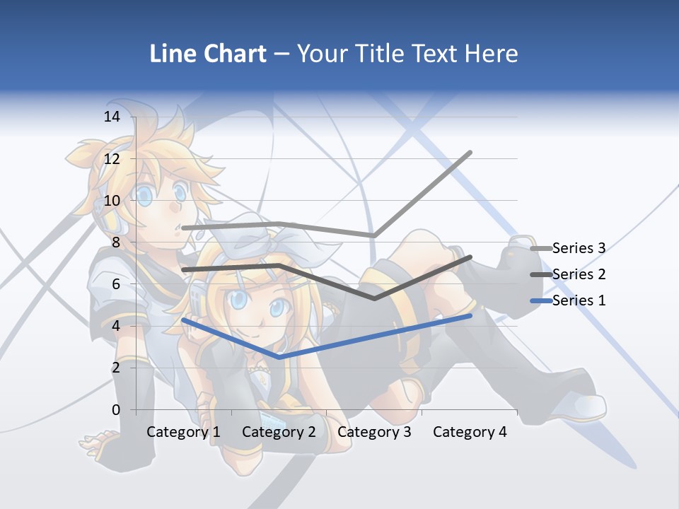 A Couple Of Anime Characters Laying On Top Of Each Other PowerPoint Template
