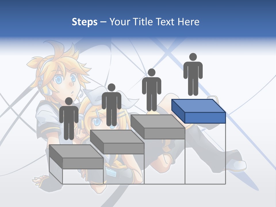 A Couple Of Anime Characters Laying On Top Of Each Other PowerPoint Template