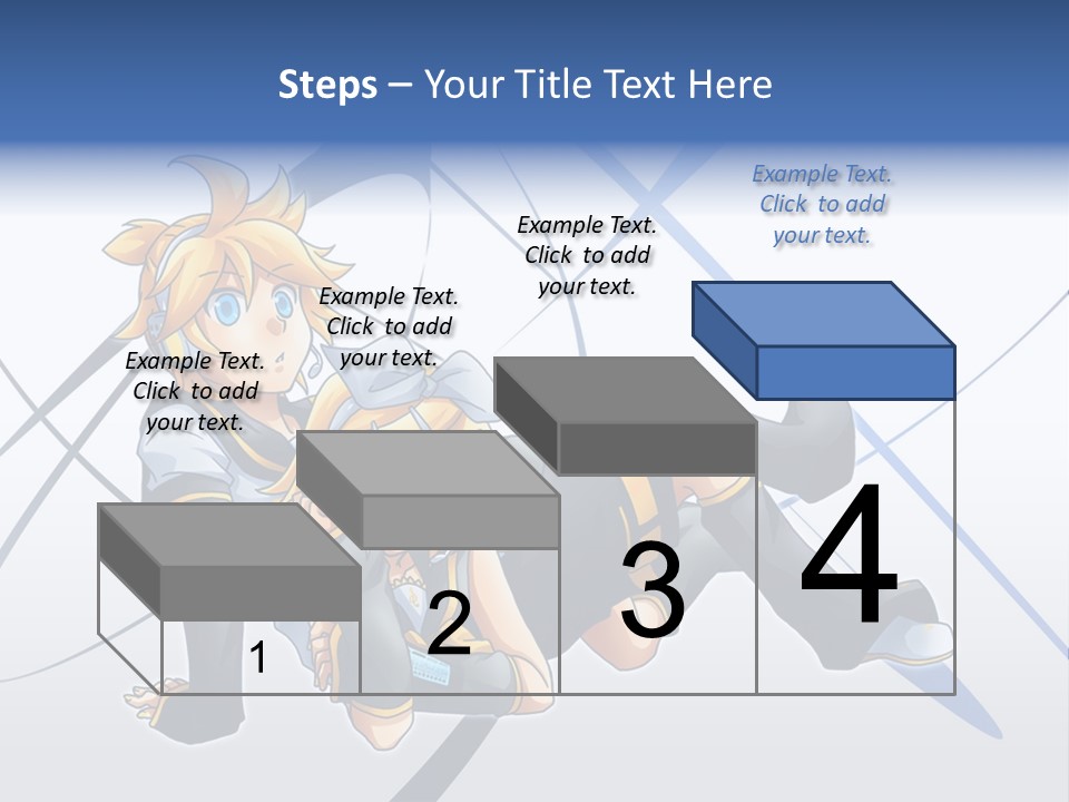 A Couple Of Anime Characters Laying On Top Of Each Other PowerPoint Template