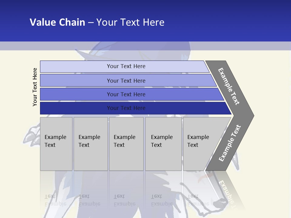 A Picture Of A Wolf With A Blue Background PowerPoint Template