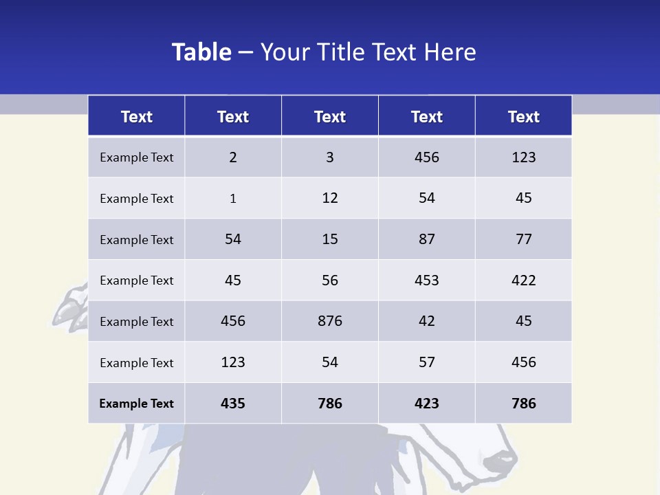 A Picture Of A Wolf With A Blue Background PowerPoint Template