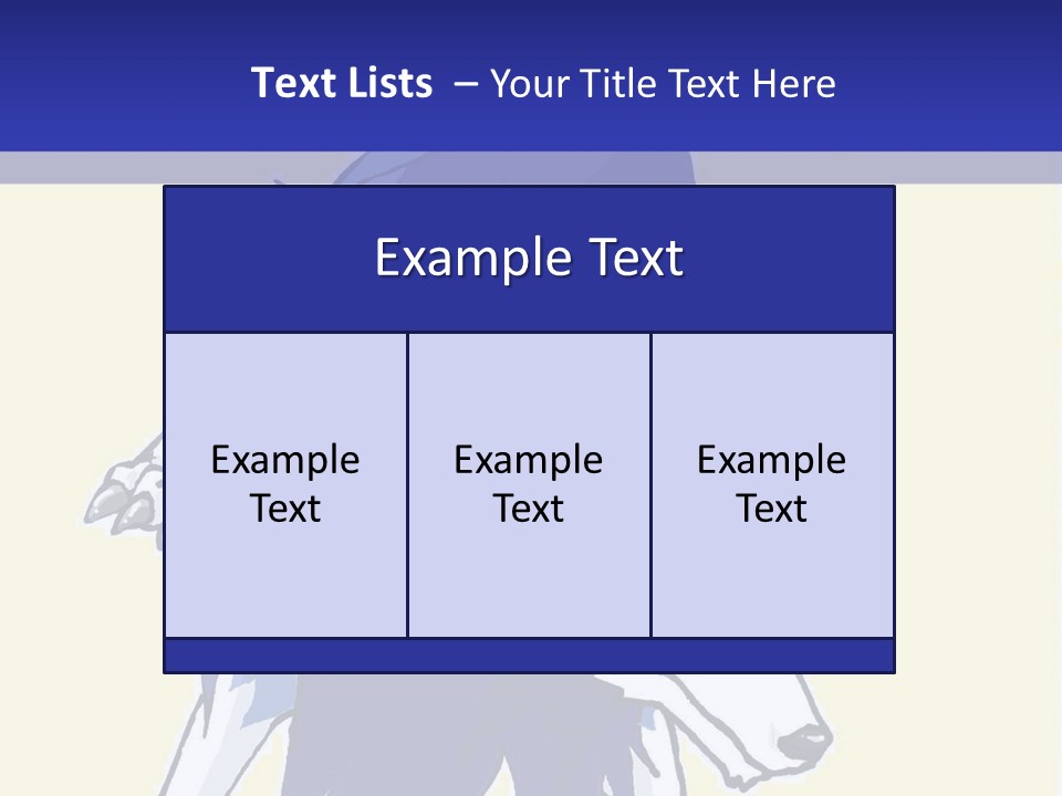 A Picture Of A Wolf With A Blue Background PowerPoint Template