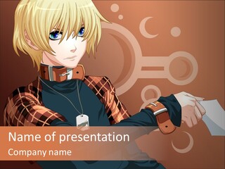 A Person With A Cell Phone In Their Hand PowerPoint Template
