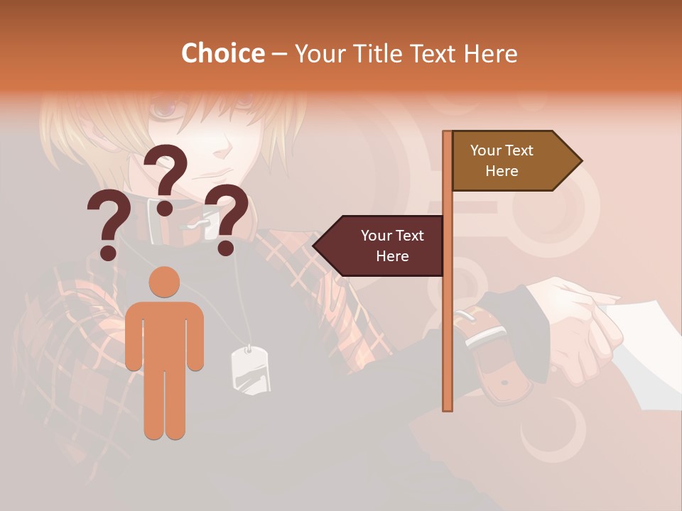 A Person With A Cell Phone In Their Hand PowerPoint Template